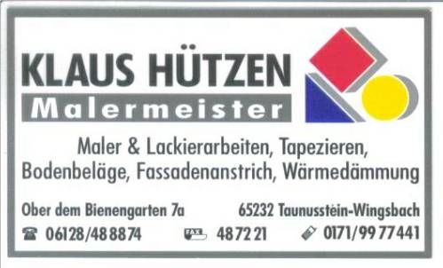 Malermeister Klaus H�tzen