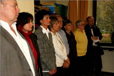 einige Mitarbeiter "unser Dorf"